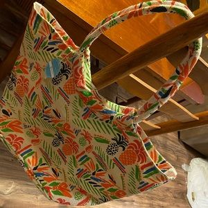 Blu Jute Beach Bag